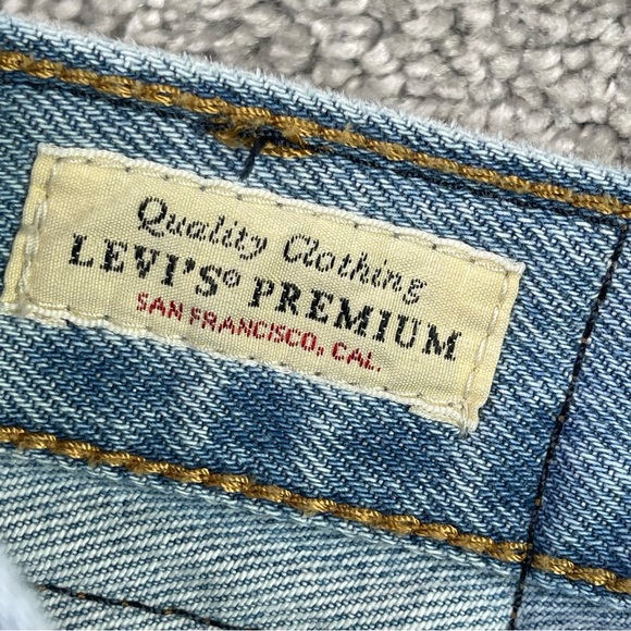 Levi’s Ribcage Wide Leg Jeans 25 High Rise Light Wash Denim - Picture 6 of 12